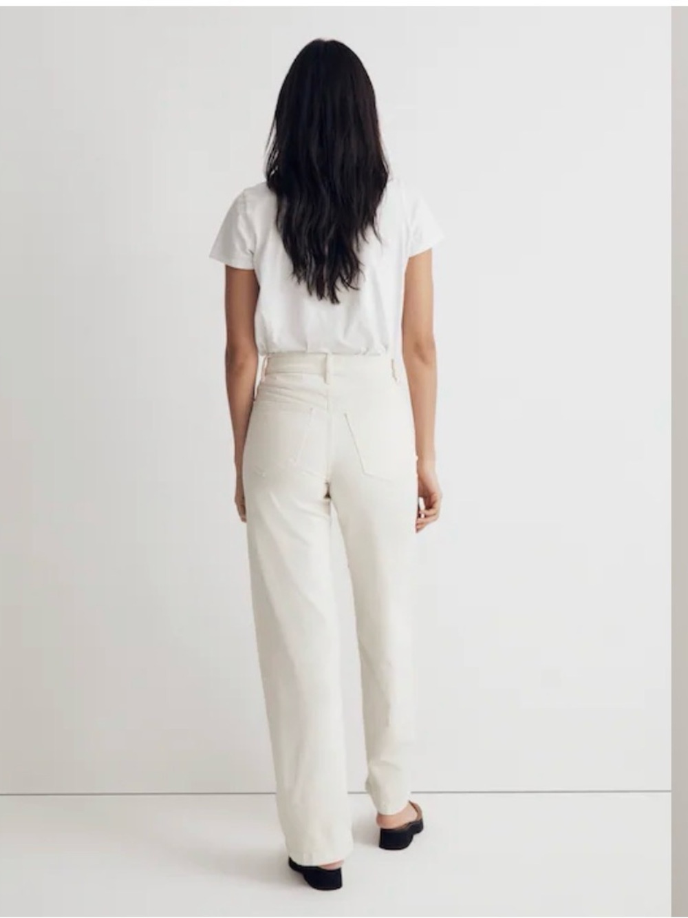 MADEWELL Jeans Sz 31 The Perfect Vintage Wide-Leg Jean - Vintage Canvas cream - Picture 3 of 6
